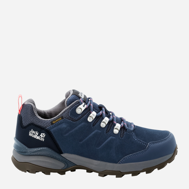 Жіночі кросівки для треккінгу з мембраною Jack Wolfskin Refugio Texapore Low W 4050821_1199 39.5 Сині (4060477908694) - зображення 1