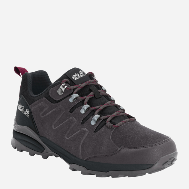 Buty sportowe trekkingowe damskie z membraną Jack Wolfskin Refugio Texapore Low W 4050821_6157 39.5 Ciemnoszare (4060477908939) - obraz 2