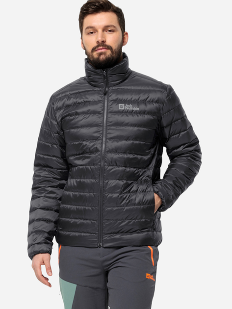 Пуховик двосторонній короткий чоловічий Jack Wolfskin Pilvi Down Jkt M 1207701_6000 2XL Чорний (4064993896596) - зображення 1