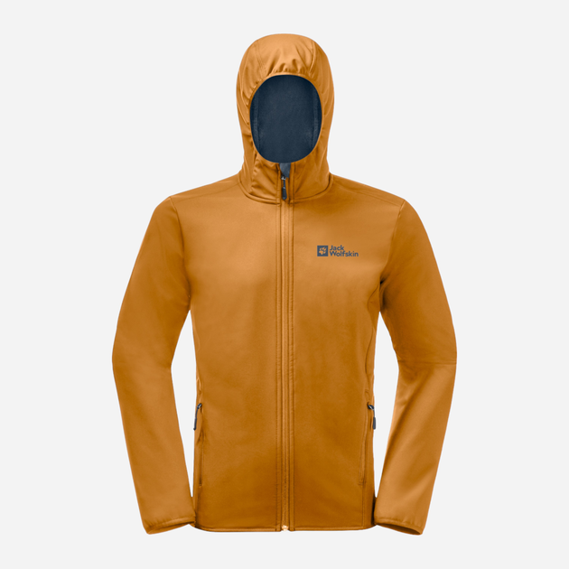 Вітровка чоловіча Jack Wolfskin Bornberg Hoody M 1307471_M0043 M Помаранчева (4064886339377) - зображення 2