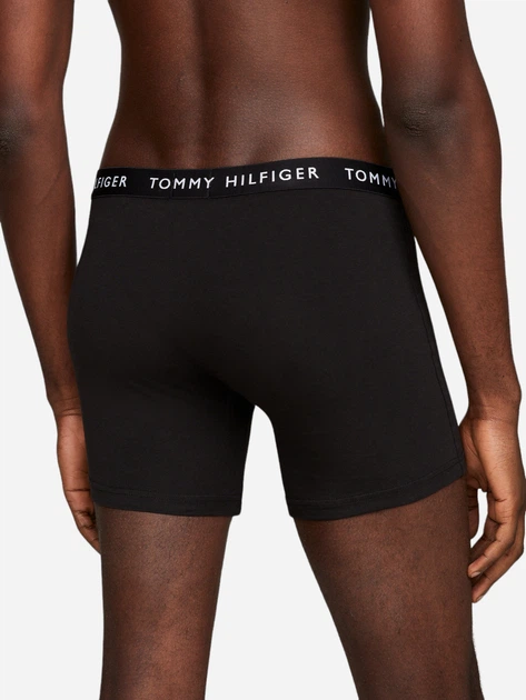 Zestaw majtek męskich typu bokserki 3 szt Tommy Hilfiger UM0UM02204-0TE XL Czarne (8720116323474) - obraz 3