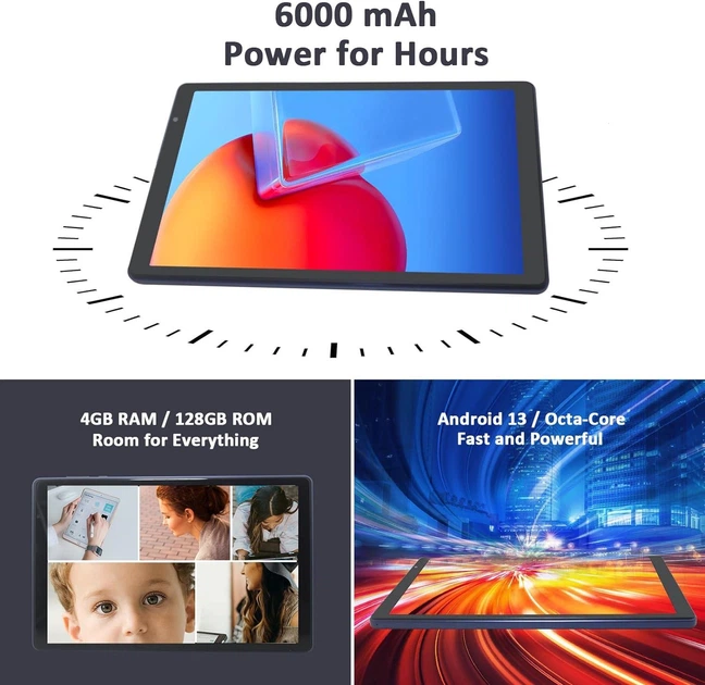 Планшет 10.1" CWOWDEFU P15W 4/128Gb Android 13 6000 mAh Wi-Fi - изображение 4