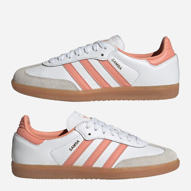 Жіночі кеди низькі adidas Originals Samba OG IG5932 (6UK) 39.5 Білі (4066762359431) - зображення 5