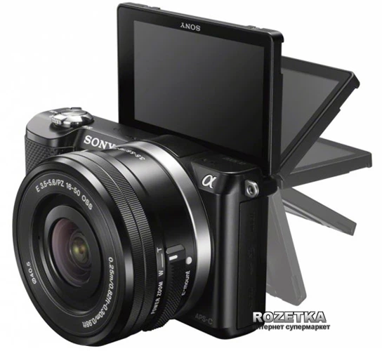 SONY α5000 Фотоаппарат Sony Alpha 5000 16-50mm Kit Black (ILCE5000LB.CEC