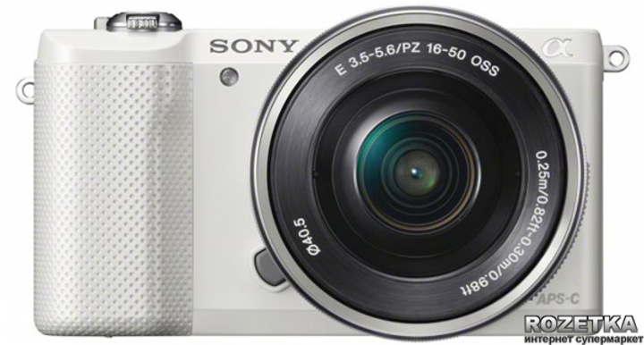 Фотоаппарат Sony Alpha 5000 16-50mm Kit White (ILCE5000LW.CEC) купить ...