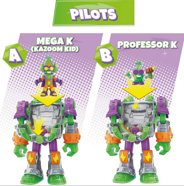 Игровой набор Супербот Мега-К Superthings PSTSP116IN20 робот, казум-кид, фигурка - Фото 4 Игровой набор Супербот Мега-К Superthings PSTSP116IN20 робот, казум-кид, фигурка - изображение 4