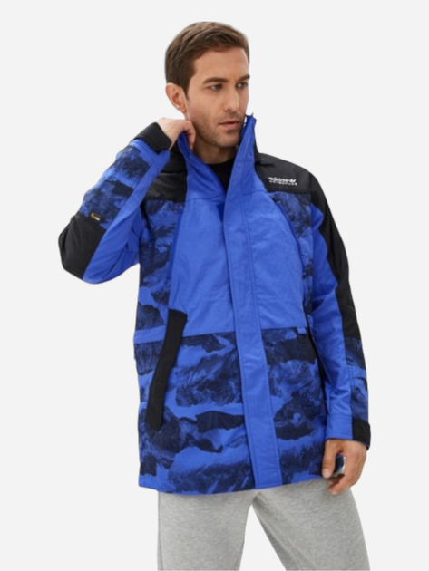 Куртка зимова чоловіча Adidas Aop Outdoor Jkt H13578 XL Синя з чорним (4064055112565) - зображення 1