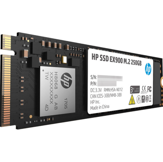 Твердотільний накопичувач SSD HP EX900 250GB M.2 2280 PCI Ex Gen3 x4 3D NAND Retail (2YY43AA#) - Фото 2 Твердотільний накопичувач SSD HP EX900 250GB M.2 2280 PCI Ex Gen3 x4 3D NAND Retail (2YY43AA#) - зображення 2