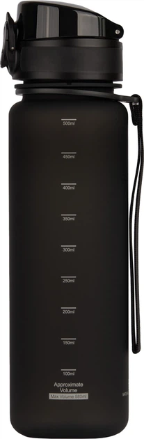 Бутылка для воды UZSPACE Frosted 3026 500 мл Черная (6955482379424) - Фото 2 Бутылка для воды UZSPACE Frosted 3026 500 мл Черная (6955482379424) - изображение 2