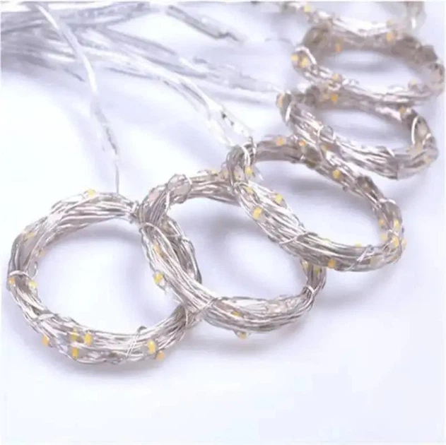 Гирлянда штора "Роса" 2x2м, 160 LED, от USB, 8 режимов, 8 нитей, Мультиколор - изображение 10