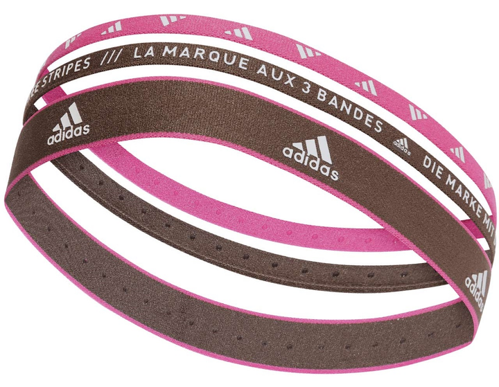 Zestaw opasek do włosów Adidas Hairbands OSFM IC6515 3 szt (4066751215625) - obraz 1