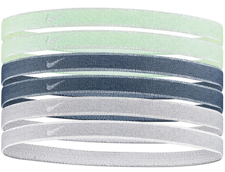 Zestaw opasek do włosów Nike Swoosh Sport Headbands N1002008316OS 6 szt (887791408761) - obraz 1