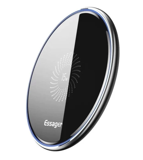 Бездротовий зарядний пристрій Essager Magnetic 15W чорний (EWXCX-CF01-Z) - зображення 2
