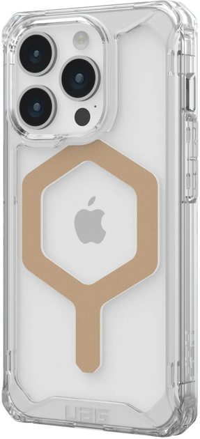 Etui Urban Armor Gear Plyo do iPhone 15 Pro Max z MagSafe Transparent/Gold (840283910074) - obraz 2