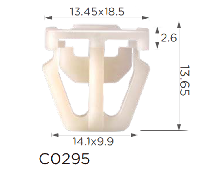 Крепление молдингов/порог Honda, Acura (75305-S0A-003, 75305S0A003, 15197) - изображение 1
