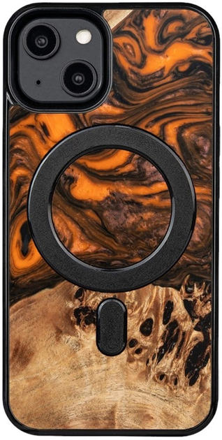 Панель Bewood Unique Orange для iPhone 15 з MagSafe Orange/Black (5907511792668) - зображення 1