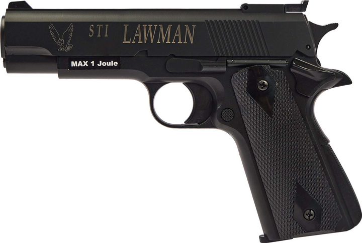 Пістолет страйкбольний ASG STI Lawman 6 мм Black (23704344) - изображение 1