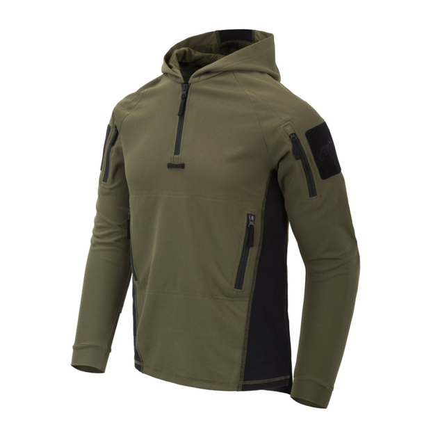 Кофта тактическая Helikon-Tex RANGE HOODIE - TopCool, оливковый, размер S - изображение 1