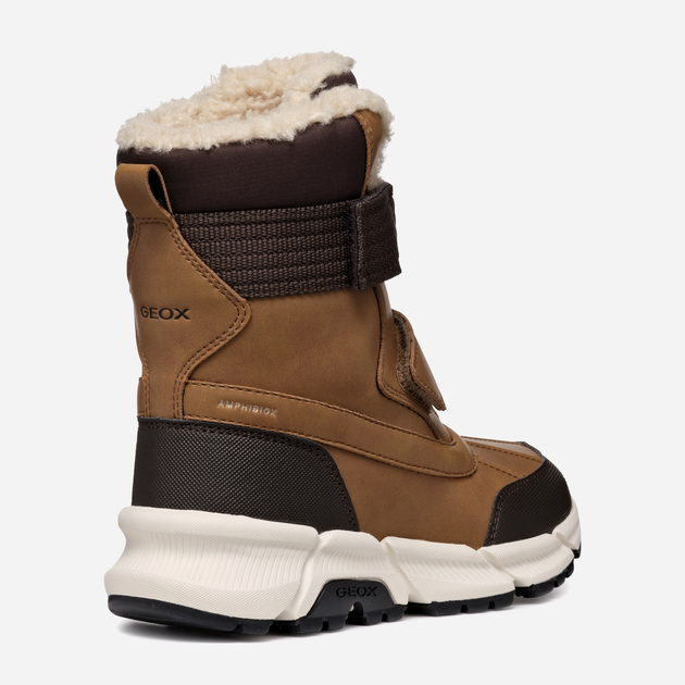 Дитячі зимові чоботи-дутики для хлопчика Geox J Flexyper Plus Boy J46LCF0MEFUC6780 29 Коричневі (8056206986572) - зображення 3