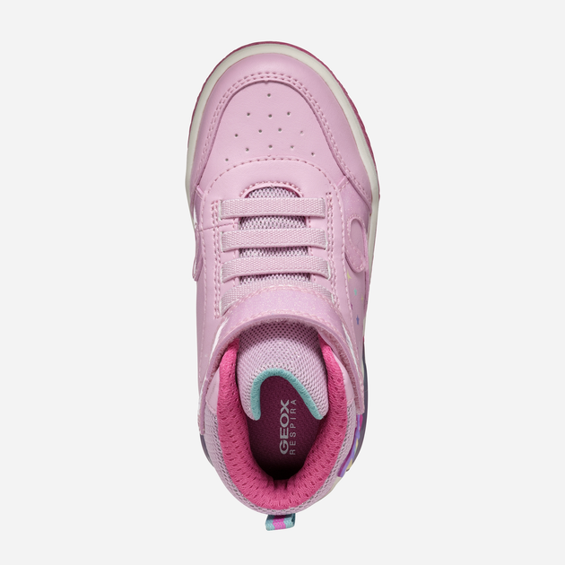 Sneakersy dziecięce dla dziewczynki wysokie Geox J Inek Girl J46ASB0BCKCC8206 32 Różowe (8056206891128) - obraz 7