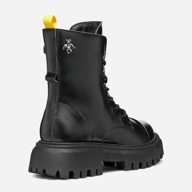 Підліткові демісезонні черевики для дівчинки Geox J Maquinnens Girl J46M6B000CNC9999 38 Чорні (8056206995581) - зображення 4