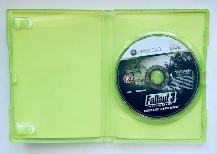 Fallout 3 Add-On Broken Steel And Point Lookout, английская версия - диск для Xbox 360, Б/У - изображение 3