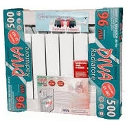 Радіатор біметалевий DIVA 96/500 (збірка 10 секцій по 202 Вт) - изображение 2