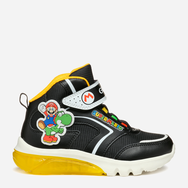 Дитячі черевики для хлопчика Geox J Ciberdron Boy Super Mario J46LBJ054FUC0054 31 Чорні (8056206923355) - зображення 3