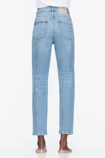 Джинси Zara Mom Fit 40 cиній 7223/022/427 – Брендовая одежда | ROZETKA