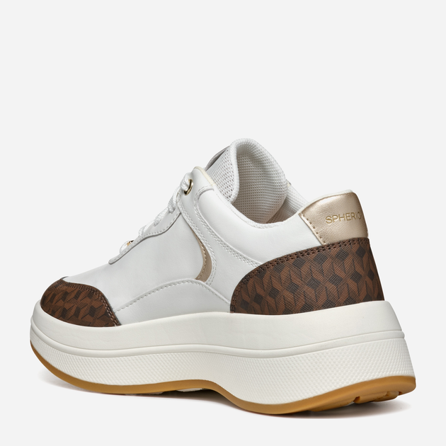Sneakersy damskie Geox D Spherica Ecub-3 D46WTD08504C0356 40 Białe (8056206959460) - obraz 3