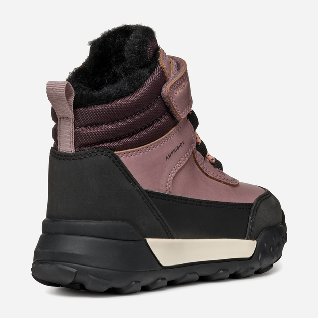 Підліткові зимові чоботи для дівчинки Geox J Trekkyup Girl B Ab J46M7A0MEFUC8007 35 Темно-рожеві (8056206996083) - зображення 4