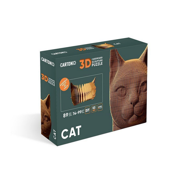 Картонный 3D пазл-конструктор Cartonic 3D Puzzle Cat - изображение 5