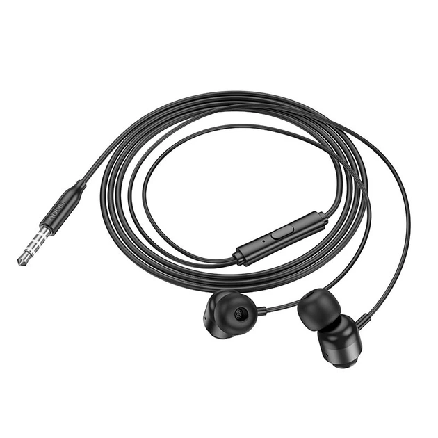 Наушники Hoco Power metal universal earphones with microphone M122 черные - изображение 3