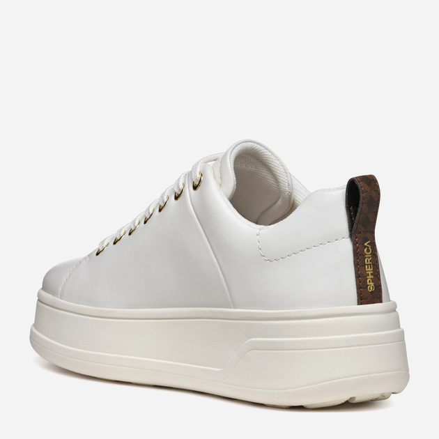Sneakersy damskie na platformie Geox D Spherica Ecub-2 D46WVA00085C1000 39 Białe (8056206959576) - obraz 3