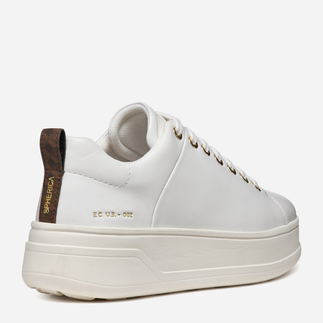 Sneakersy damskie na platformie Geox D Spherica Ecub-2 D46WVA00085C1000 38 Białe (8056206959569) - obraz 4