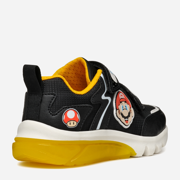 Buty sportowe chłopięce Geox J Ciberdron Boy Super Mario J46LBI054FUC0054 33 Czarne (8056206923072) - obraz 5