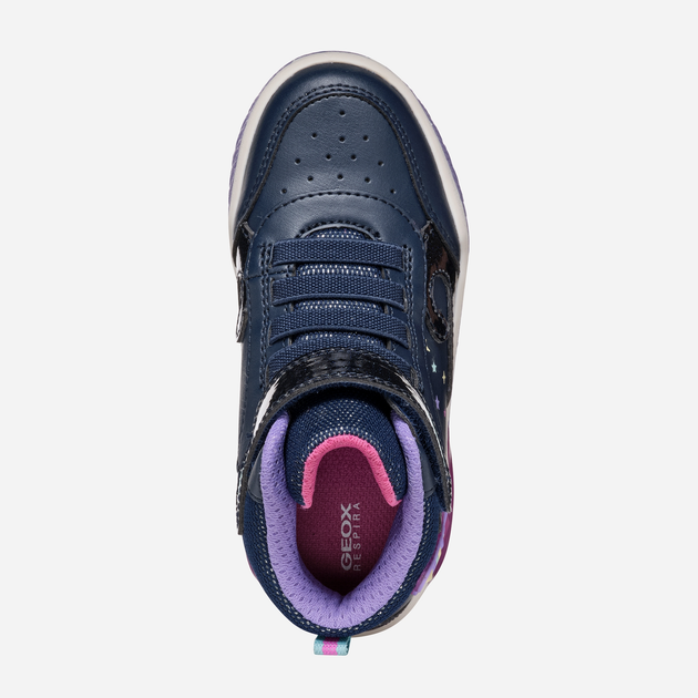 Sneakersy dziecięce dla dziewczynki wysokie Geox J Inek Girl J46ASB0BCKCC4243 33 Granatowe (8056206891029) - obraz 6