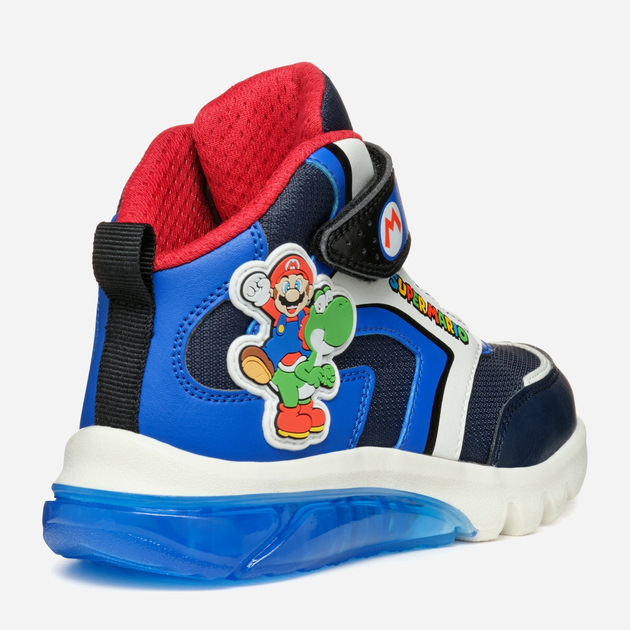 Дитячі черевики для хлопчика Geox J Ciberdron Boy Super Mario J46LBJ054FUC4226 27 Темно-сині (8056206923461) - зображення 5