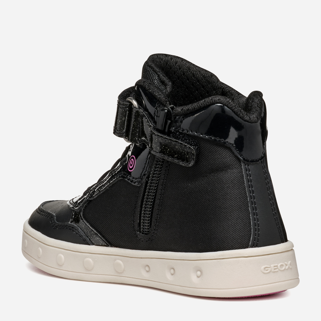 Підліткові кеди для дівчинки Geox J Skylin Girl J468WE011KNC9999 35 Чорні (8056206902503) - зображення 3