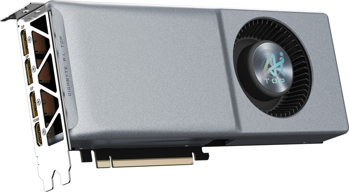 Видеокарта Gigabyte PCI-Ex GeForce RTX 4070 Ti Super AI Top 16G 16GB GDDR6X (256bit) (2610/21000) (HDMI, 3 x DisplayPort) (GV-N407TSAI TOP-16GD) - изображение 2
