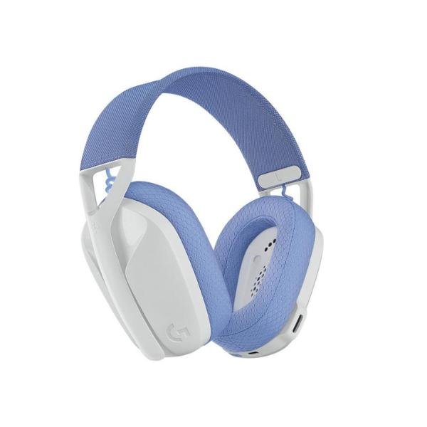 Наушники игровые Logitech G435 LIGHTSPEED беспроводные аккумуляторные White/Blue (981-001053) - изображение 2