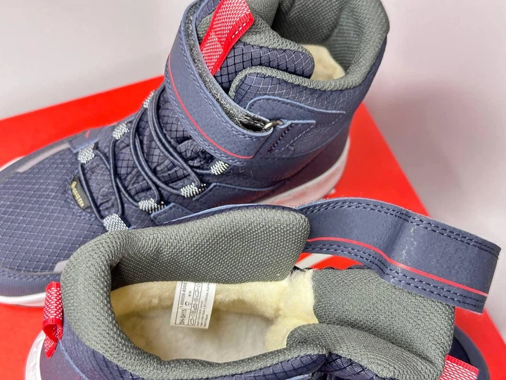 Дитячі зимові черевики Superfit Free Ride Gore-Tex 33 р синій/сірий - зображення 6