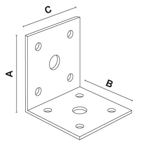 Кутник 50х50х35х2,5 мм. монтажний Steelfix 50 шт (124528) - зображення 2