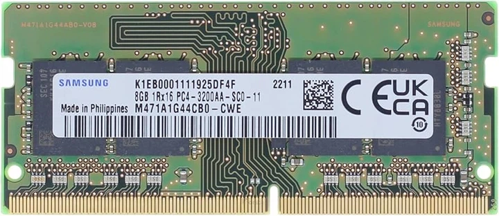 Samsung 8 GB SO-DIMM DDR4 3200 MHz (M471A1G44CB0-CWE)