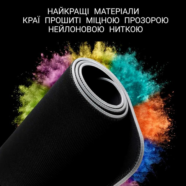 Ігрова поверхня з RGB підсвіткою FeelTouch 800 x 300 мм Black - зображення 11