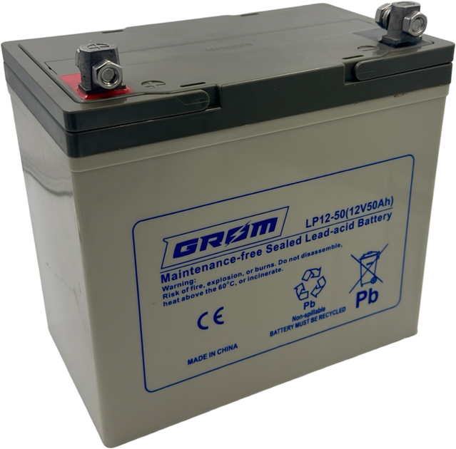 Тяговый аккумулятор Grom AGM 50Ah 12V (СТ-00163971) – фото, отзывы ...