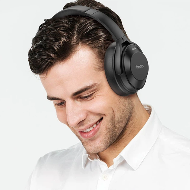 Накладные наушники HOCO W37 Sound Active Noise Reduction (Ultimate black) (192265) - Фото 2 Накладные наушники HOCO W37 Sound Active Noise Reduction (Ultimate black) (192265) - изображение 2
