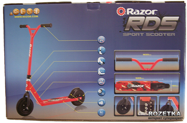 Самокат Razor Dirt Scoot RDS Red (R13073458) – фото, отзывы