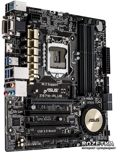 Материнская плата Asus Z97M-Plus (s1150, Intel Z97, PCI-Ex16