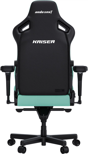 Кресло геймерское игровое Anda Seat Kaiser 4 Size XL до 180 кг Green Premium PVC с четырёхуровневой поясничной поддержкой (AD12YDDC-XLL-20-E-PV/C) - изображение 4
